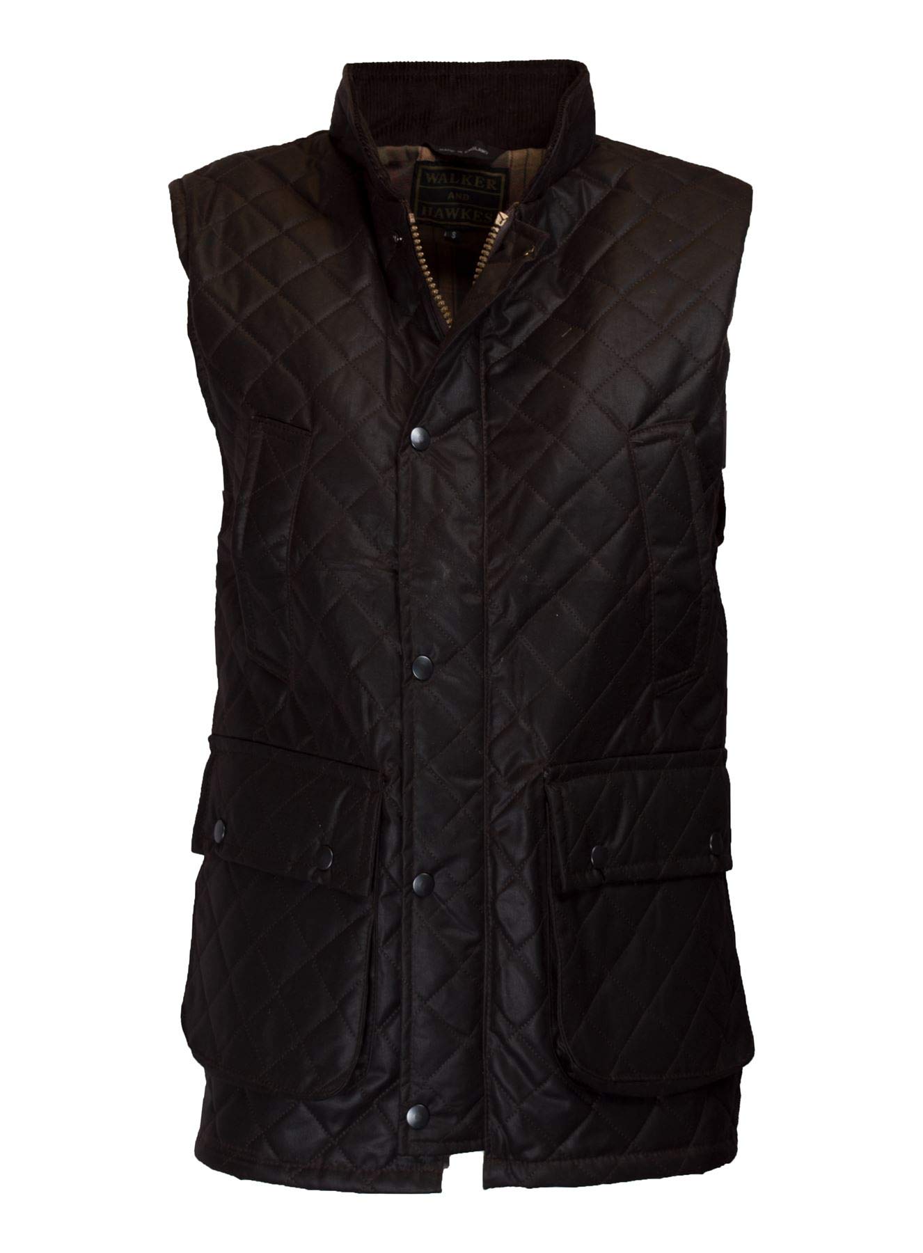 Walker and Hawkes - Lincoln - Chaleco Acolchado con Rombos encerados para Hombre
