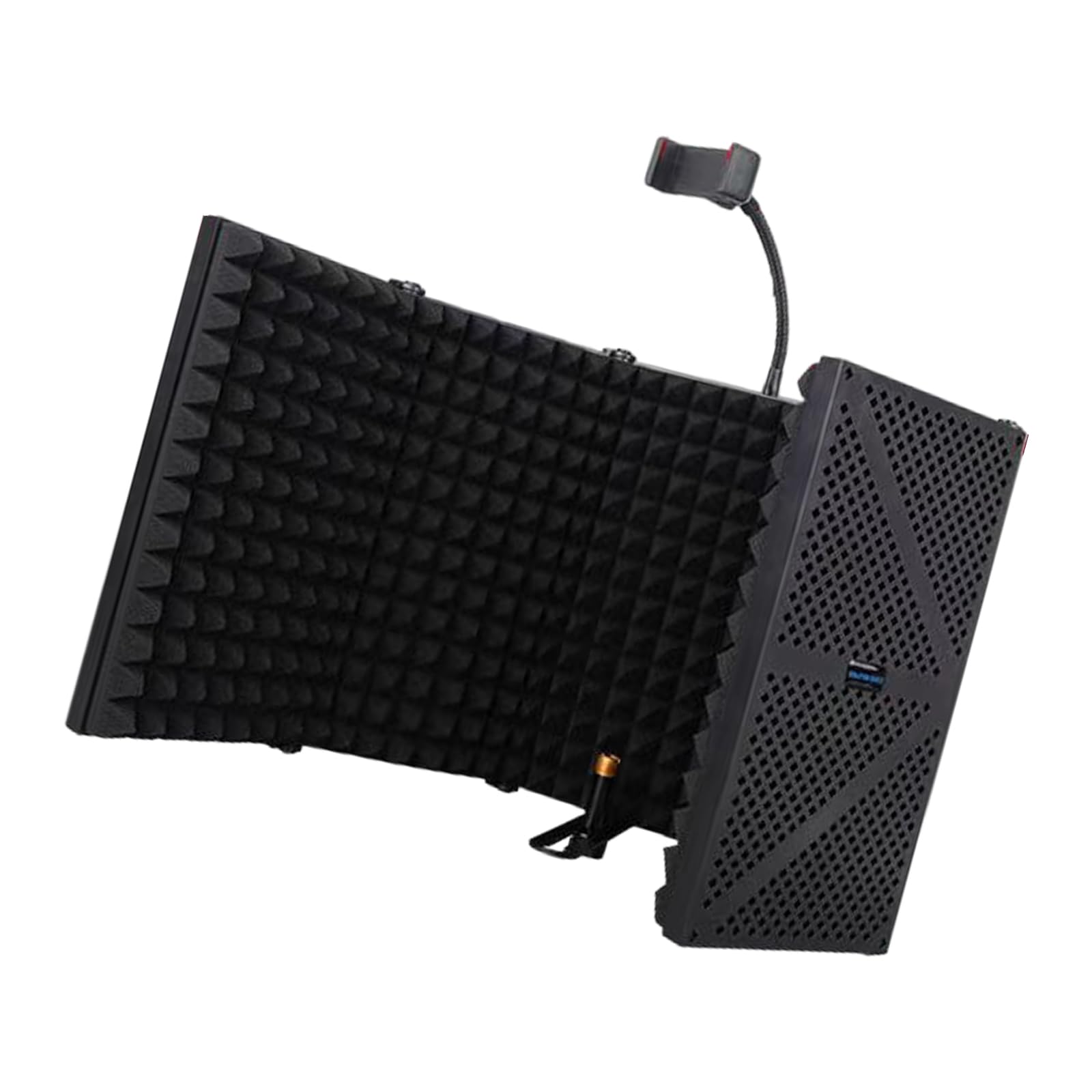 Greabuy Escudo de aislamiento de micrófono, reflector de sonido plegable para estudio y ruido doméstico