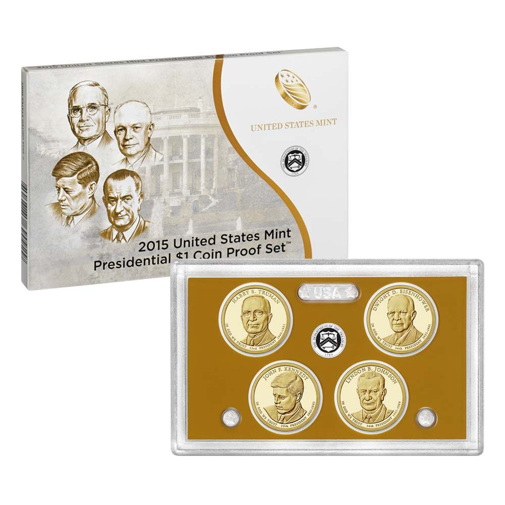 2015 S United States Mint Presidential $1 Coin Proof Set at