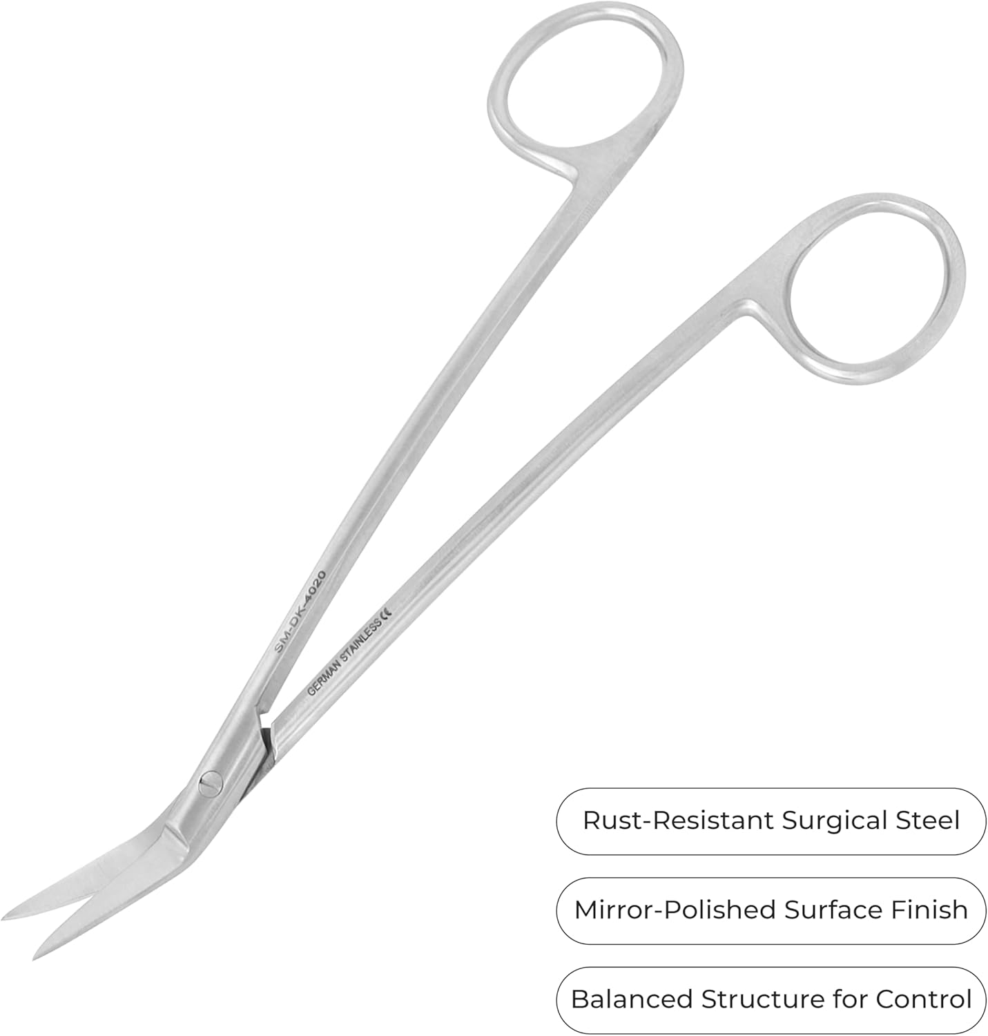 Stellmacher Dean Scissors 6.75 Inches (Set of 3) – Surgical Medical ENT Dental Instrument – Premium German Grade Stainless Steel (6.75 Inches)