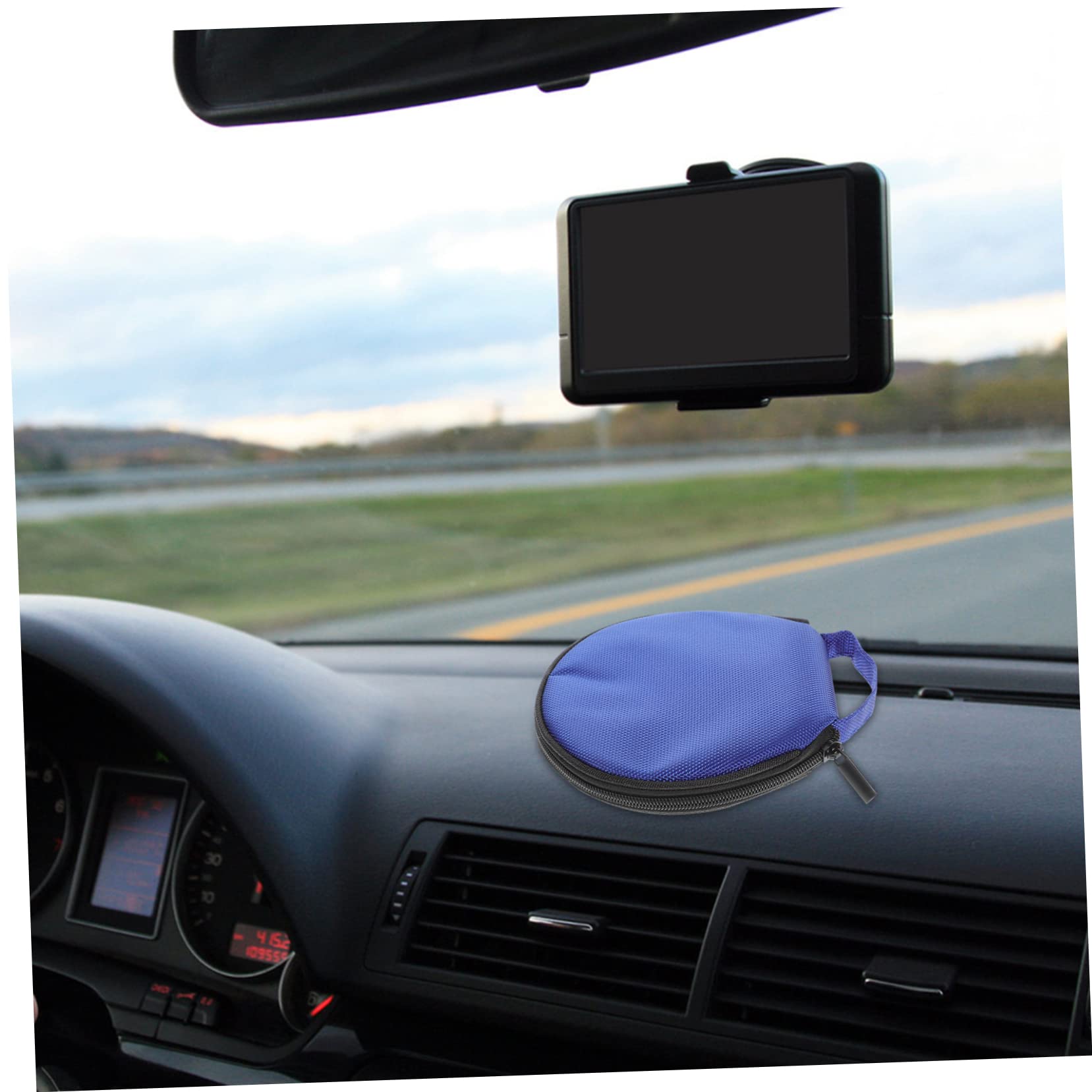 Luxshiny Portable CD Holder Bag Capacity Case for Zippered Disc Storage Organizer for Travel Car Home Use