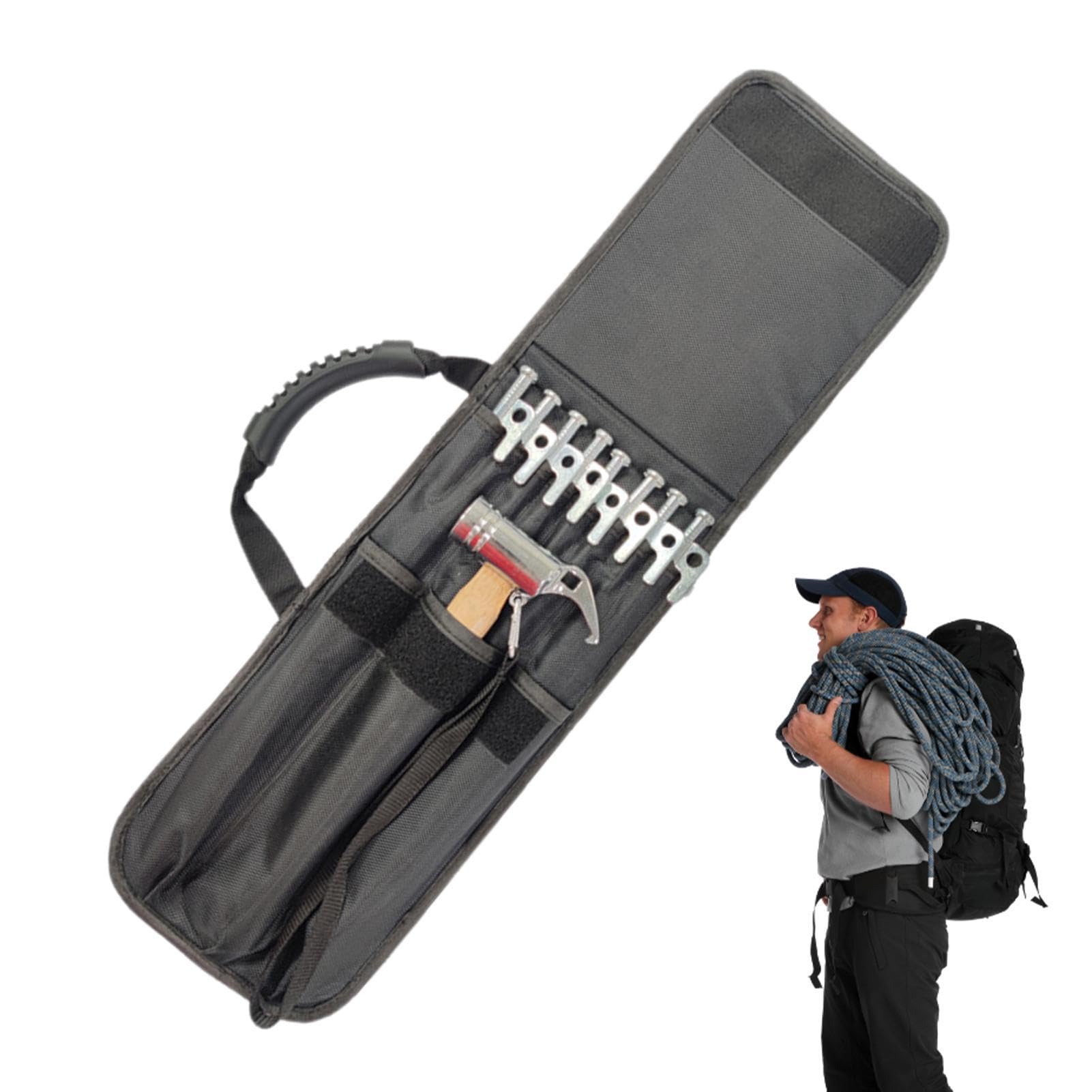 Borsa porta chiodi per tenda da campeggio, borsa multiuso in tessuto Oxford, borsa multiuso per escursioni, picnic, borsa professionale per martelli da viaggio