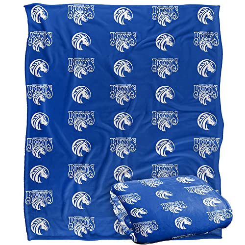 Fayetteville, 60"x80" Logo Pattern Silky Touch Super Soft Throw Blanket