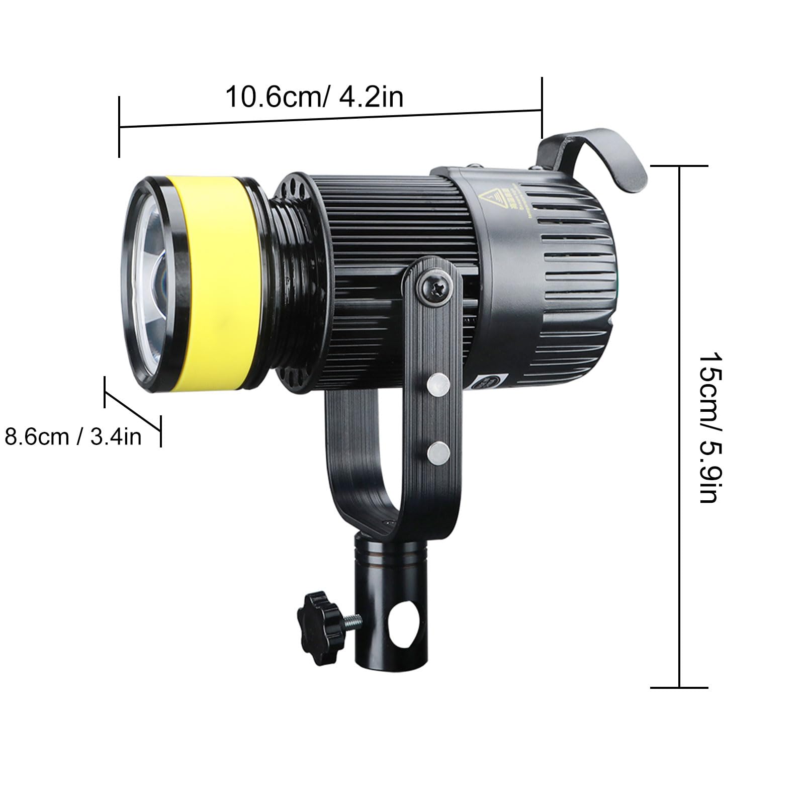 Lazmin112 Wideo LED, 35 000 Luksów 5600 K CRI 96+ Możliwość Przyciemniania Oświetlenie Fotograficzne z Regulowanym Kątem świecenia, do Portretowej Biżuterii Fotografia Produktowa (Wtyczka UE 800 W)