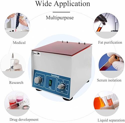 Miniatura 4 de CGOLDENWALL 80-1 centrífuga eléctrica de escritorio del laboratorio de la centrífuga 220V110V 4000rpm CE 6 x 0.7 fl oz