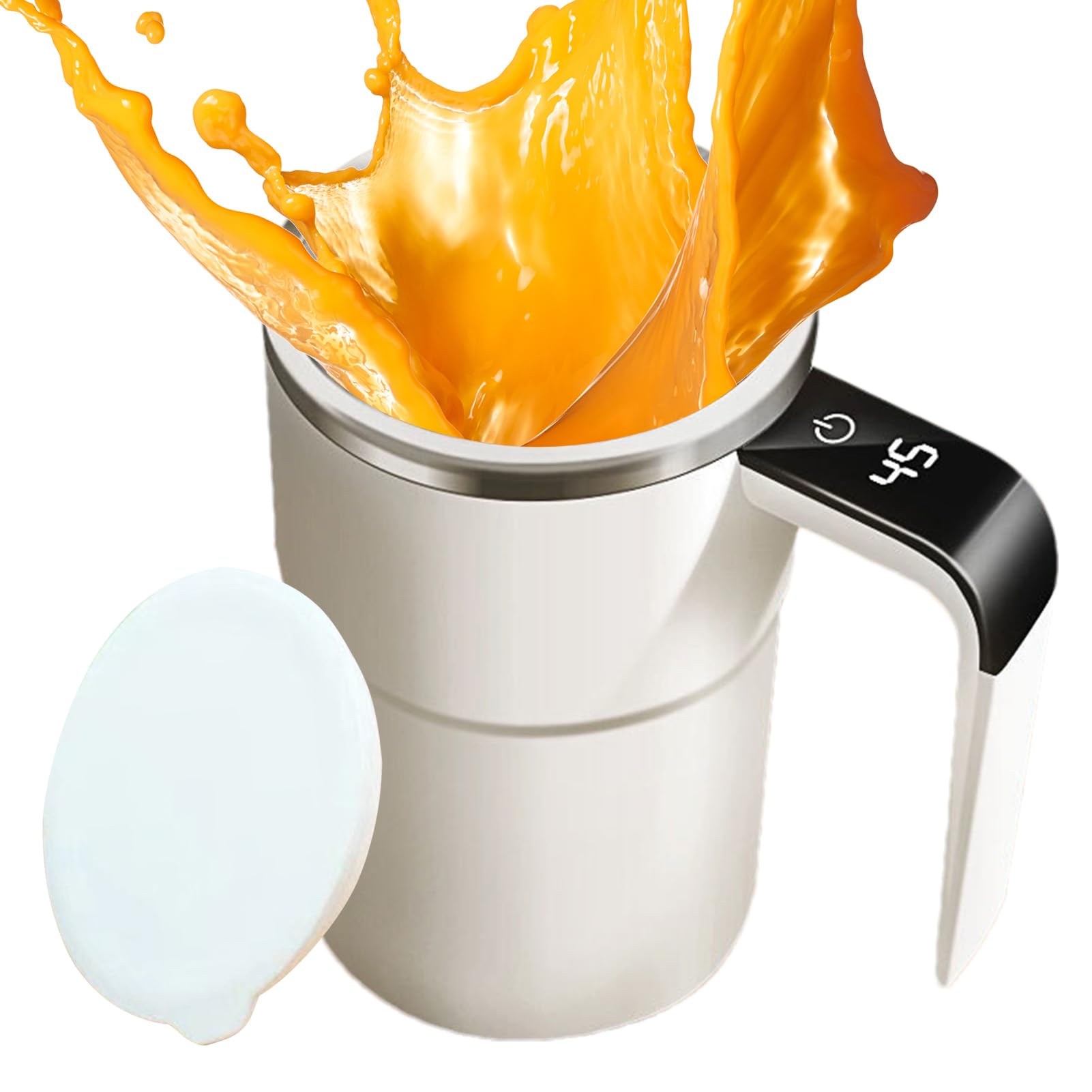 Tasse à café à agitation automatique électrique avec écran LCD et blender mug intégré