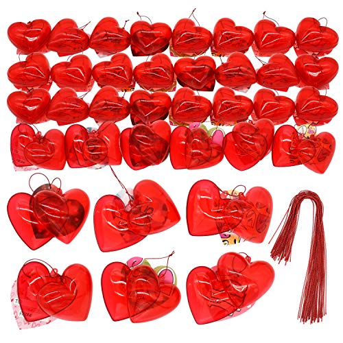 Kissdream 30 PCS Valentine’s Day Kids Gift Set with 30 Red Heart Plastic Boxes and 30 Valentines Gift Cards in 6 Designs for Valentines Gift Exchange Valentines Party Favors(2.38 * 2.55) Kissdream 30 PCS Valentine’s Day Kids Gift Set with 30 Red Heart Plastic Boxes and 30 Valentines Gift Cards in 6 Designs for Valentines Gift Exchange Valentines Party Favors(2.38 * 2.55)