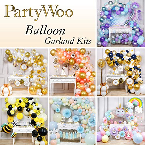 Image of PartyWoo Navy Blue Balloons 50pcs Dark Blue Latex Helium Balloons 12 Inch (Pack of 2)