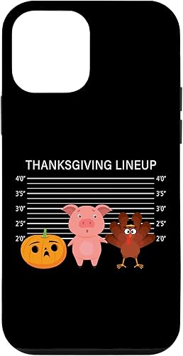 iPhone 12 mini Thanksgiving Lineup Funny Turkey Pig Pumpkin Harvest Humor Case