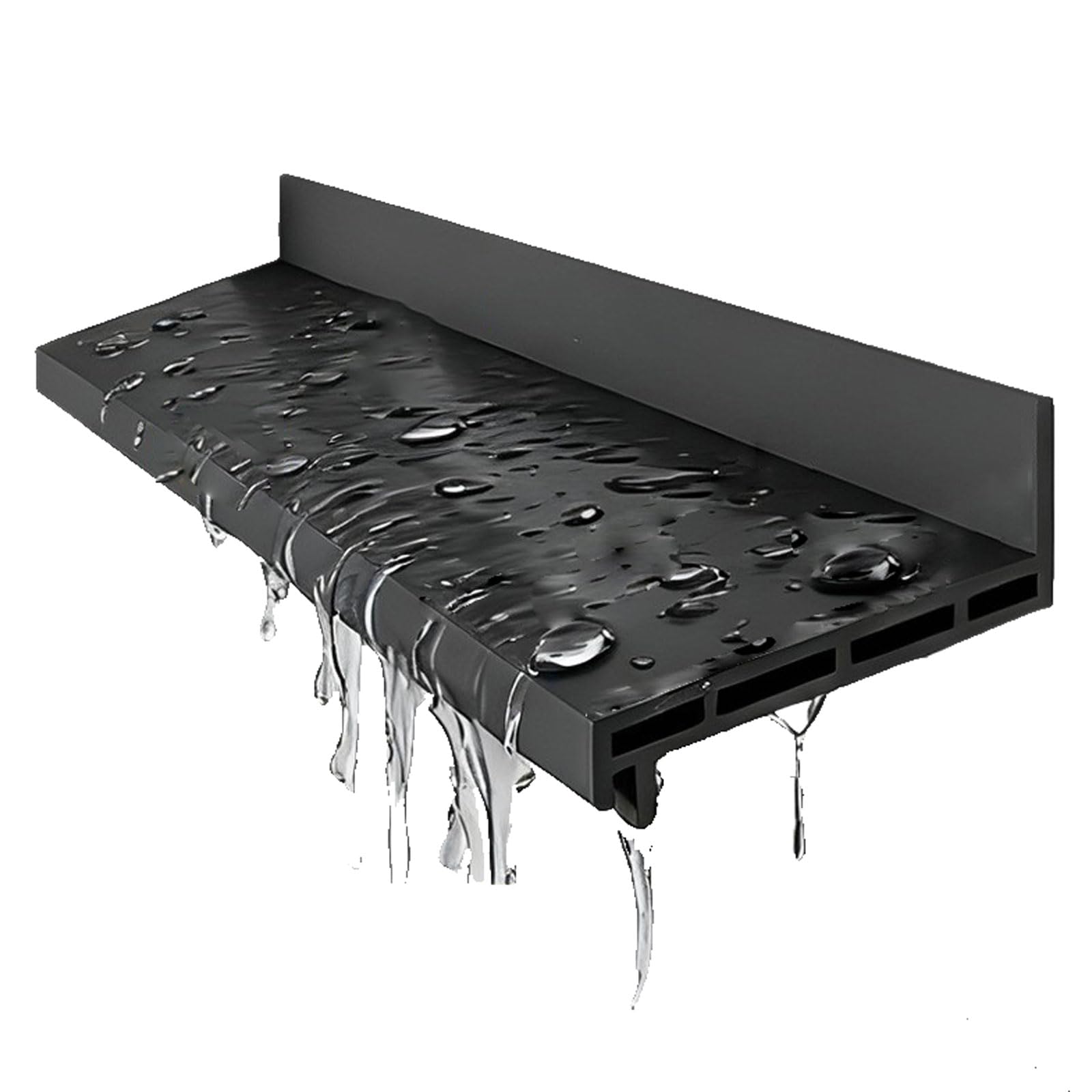 Déflecteur Adhésif en Caoutchouc,Pare-Pluie for fenêtre coulissante résistante aux intempéries,Protection Contre La Pluie pour Porte Et Fenêtre,pour Porte-Fenêtre Coulissante Et Balcon