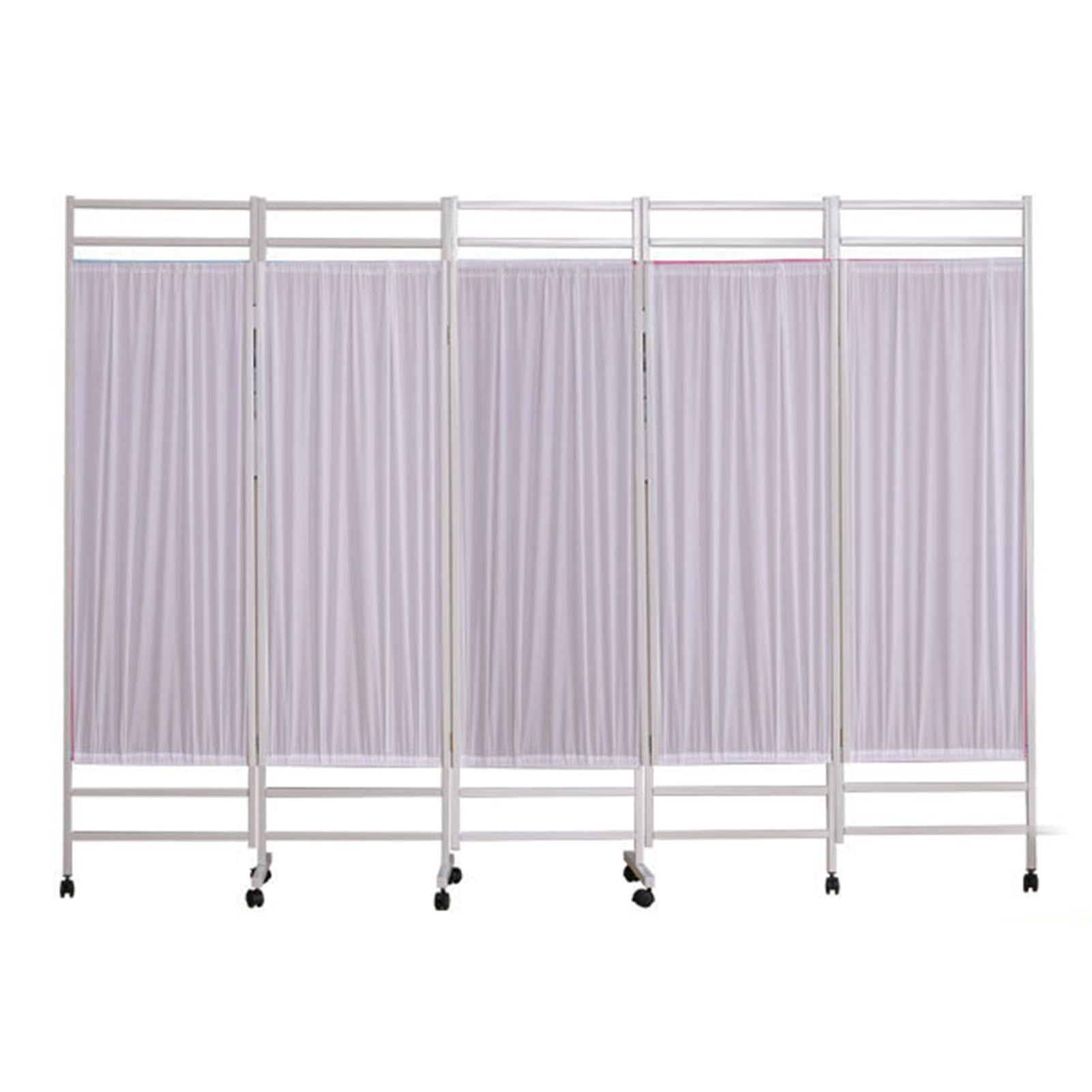 Paravent intérieur réglable blanc 180x50 cm séparateur 5 panneaux