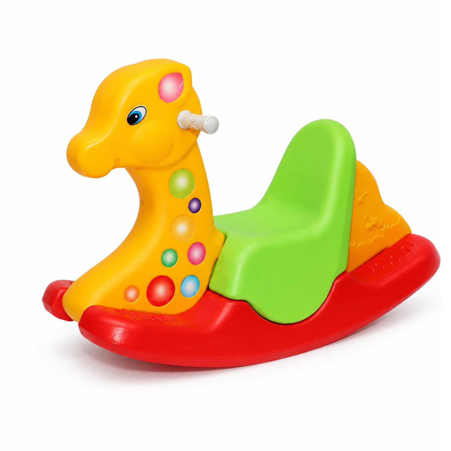 Toyzone 2 in 1 Rocking Giraffe Ride On| Baby Rocker with Comfortable Seat & Back Support | Durable Child-Safe Design | Smooth Rocking Base | Indoor Play Toy | 1β4 Years 4