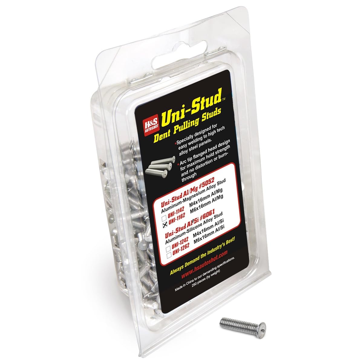 Amazon.com: H & S Autoshot Uni-Stud AL/MG 6.0mm, 250 Count (UNI