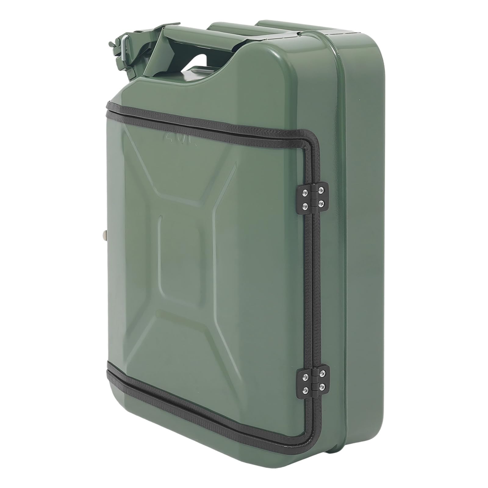 20L Tragbarer Whisky Bar Schrank, Männergeschenk Kanister Bars, Mobile Kanister Bars für Outdoor und Camping, Männergeschenk Kanister Bar, 35 x 15,5 x 47cm, Dunkelgrün