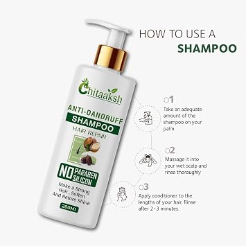 Anti Dandruff Shampoo | Reduces Up to 100% Dandruff and Strengthens Hair | Derma Approved Shampoo with Salicylic Acid & Biotin | Helps Remove Flakes and Itching 200ml
