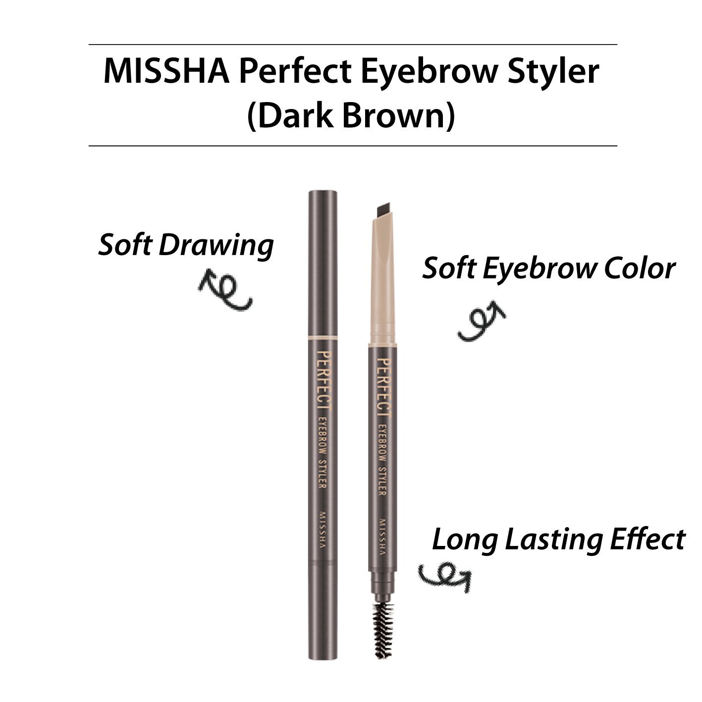 MISSHA Perfect Eyebrow Styler Dark Brown