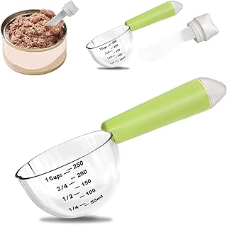Dog Food Scoop 1 Cup, Pet Food Measuring Cups, Comfortable Long Handled Measuring Cup,