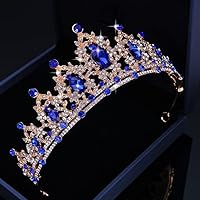 Vista 98 de Kamirola - Corona de reina y tiaras corona de princesa para mujeres y niñas, diademas de cristal para novia, princesa para bodas y fiestas (01)