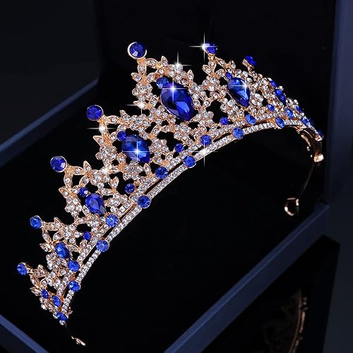 Miniatura 90 de Kamirola - Corona de reina y tiaras corona de princesa para mujeres y niñas, diademas de cristal para novia, princesa para bodas y fiestas (01)