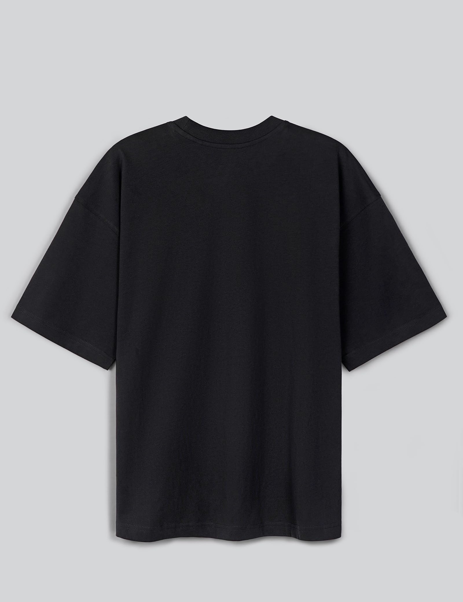 Maglietta da donna oversize con grafica, 100% cotone pettinato, girocollo a maniche corte, maglietta casual, stampa botanica sul petto, morbida e traspirante