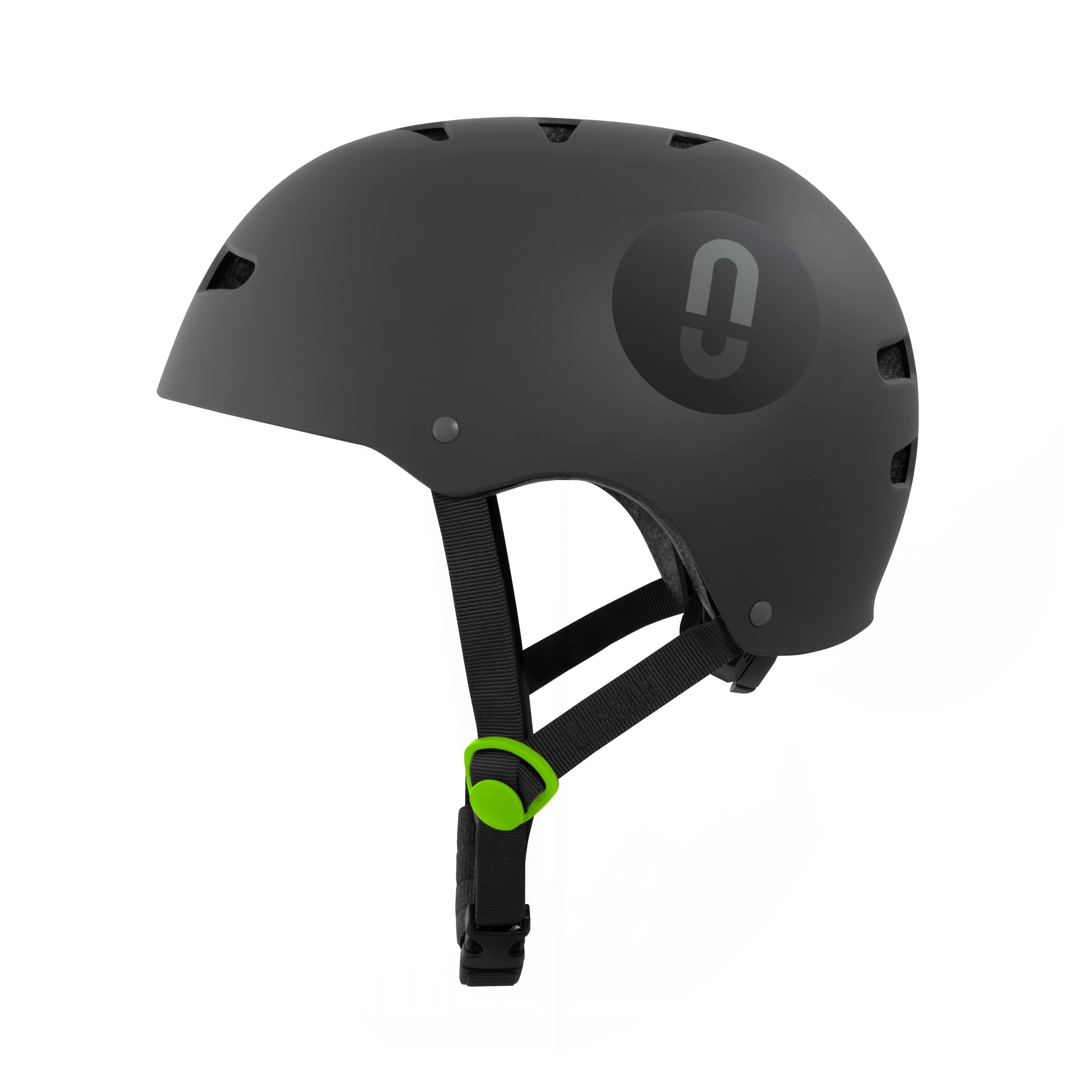 OLSSON Casco Urban Rider Tallas S a L (51-58cm) - Ajustable - Homologado - Resistente a Impactos 360º - Forro Desmontable - Ventilación - Apto patinetes Patines Bicicletas y Skate (Antracita, M/L)