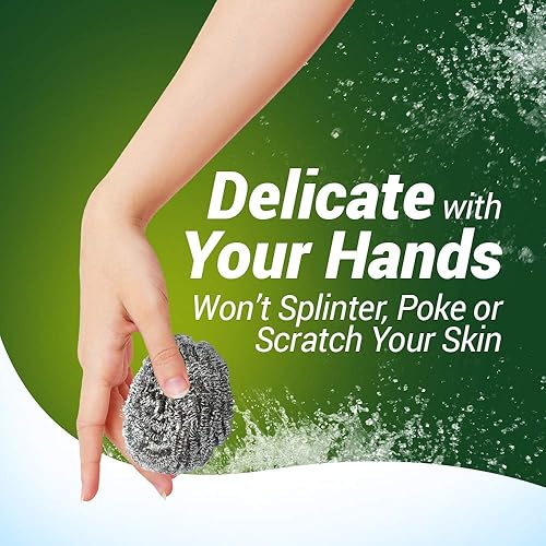 Miniatura 5 de Fuller Brush Esponjas de acero inoxidable de alta resistencia  Almohadillas de limpieza de cocina  Ollas de fregar, sartenes y utensilios de cocina