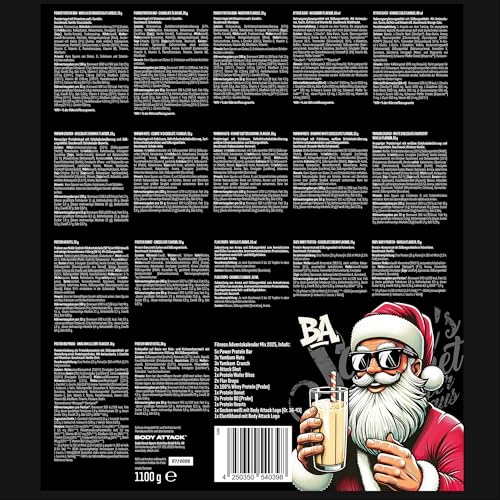 Body Attack ADVENTSKALENDER 2025 - Fitness Adventskalender mit Sportnahrung, Proteinriegel & weiteren Snacks - Perfekte Geschenkidee zu Weihnachten - noch abwechslungsreicher, mit Fitness Challenge