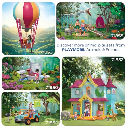 PLAYMOBIL | Animals & Friends | Kunterbunte Tier-Villa | Spielzeug ab 4 Jahren | Geschenk für Kinder… – Ansicht 5