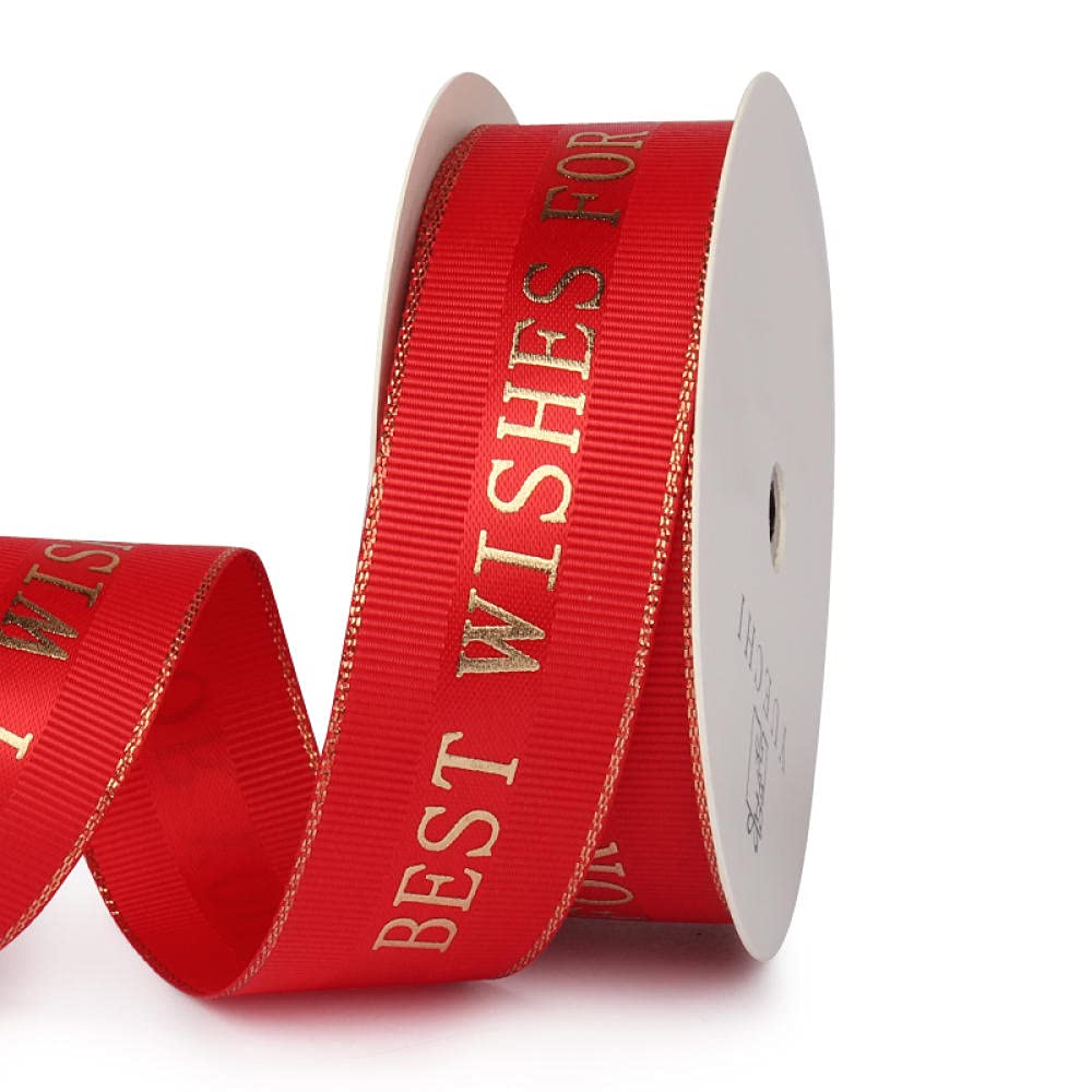 Ribbons For Gift Wrapping Ribbon For Fabric Satin Ribbons Wstążka 2,5 Cm Szerokie Urodziny Prezent Pakowanie Wstążka Tapeta Pieczenia Wstążka Wstążka Festiwalowa Wstążka-Królowa Czerwona