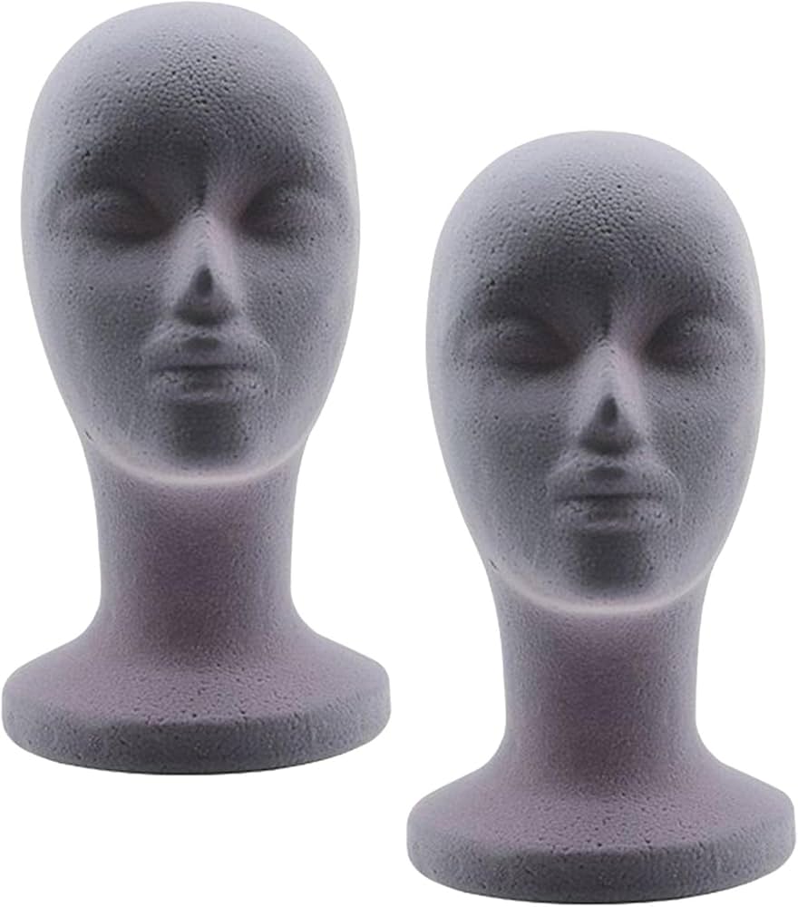 Amazon.co.jp: Almencla 2x 女性のマネキンの頭のモデルと