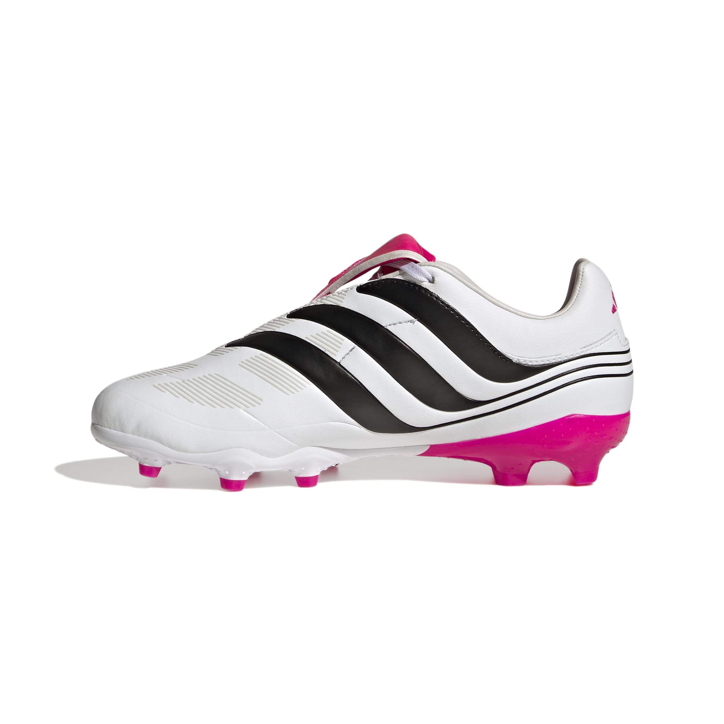 adidas Predator Precision.3 młodzieżowe korki do ziemi, Cloud White/Core Black/Team Shock Pink, 1 US Big Kid