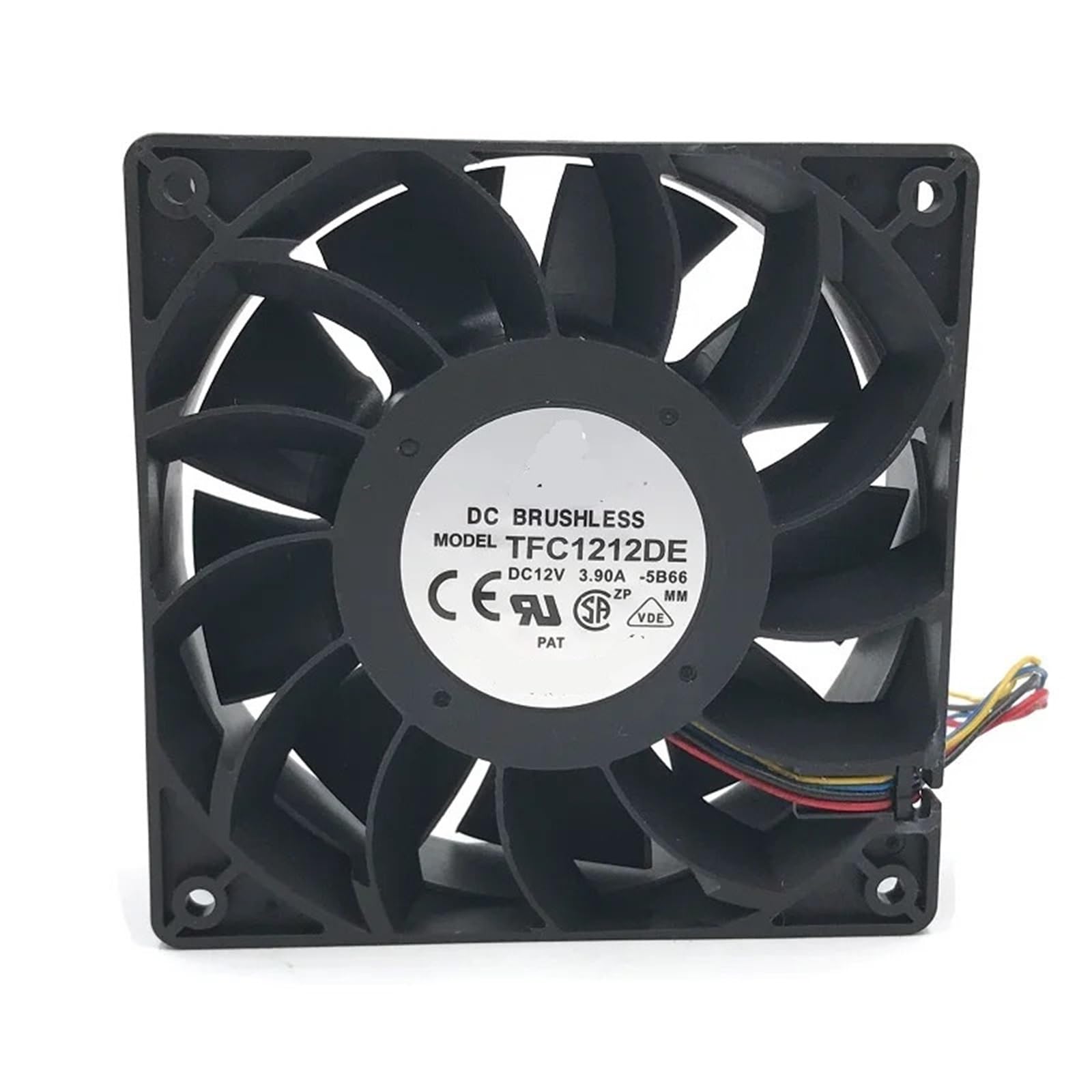 PEQYUACTE 120mm Speed Fan for TFC1212DE 12038 12V 3.9A PWM Fan | 250CFM Miner Cooling,5500RPM Dual Ball Bearing