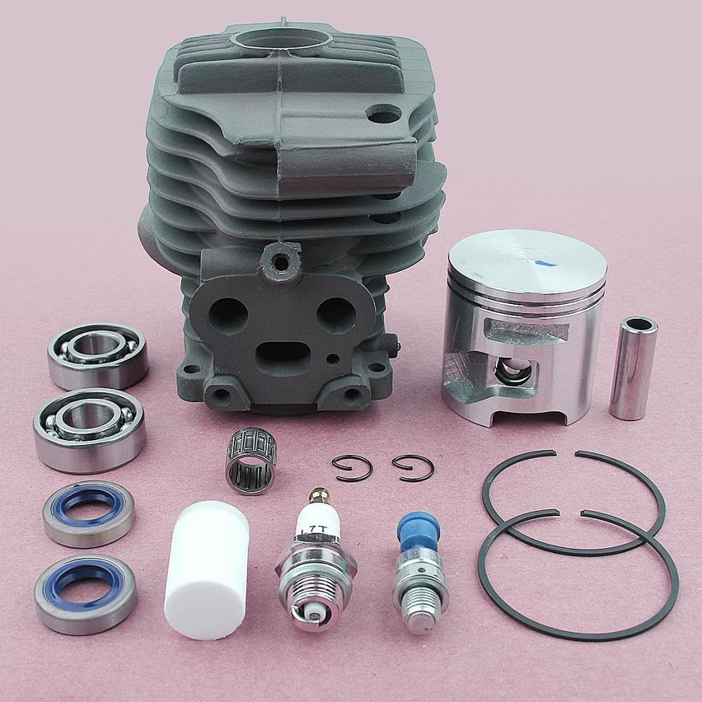 Kit cuscinetto a sfere scanalato con pistone cilindro da 51 mm for sega a catena, for parti del motore del motore della sega for calcestruzzo Husqvarna K750 K760 Kit cilindro motosega