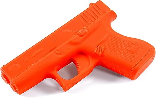 Miniatura 3 de American Safety Trainer (compatible con Glock 43) - Pistola de polímero sólido no funcional - Naranja Blaze - Estados Unidos - Compatible con fundas