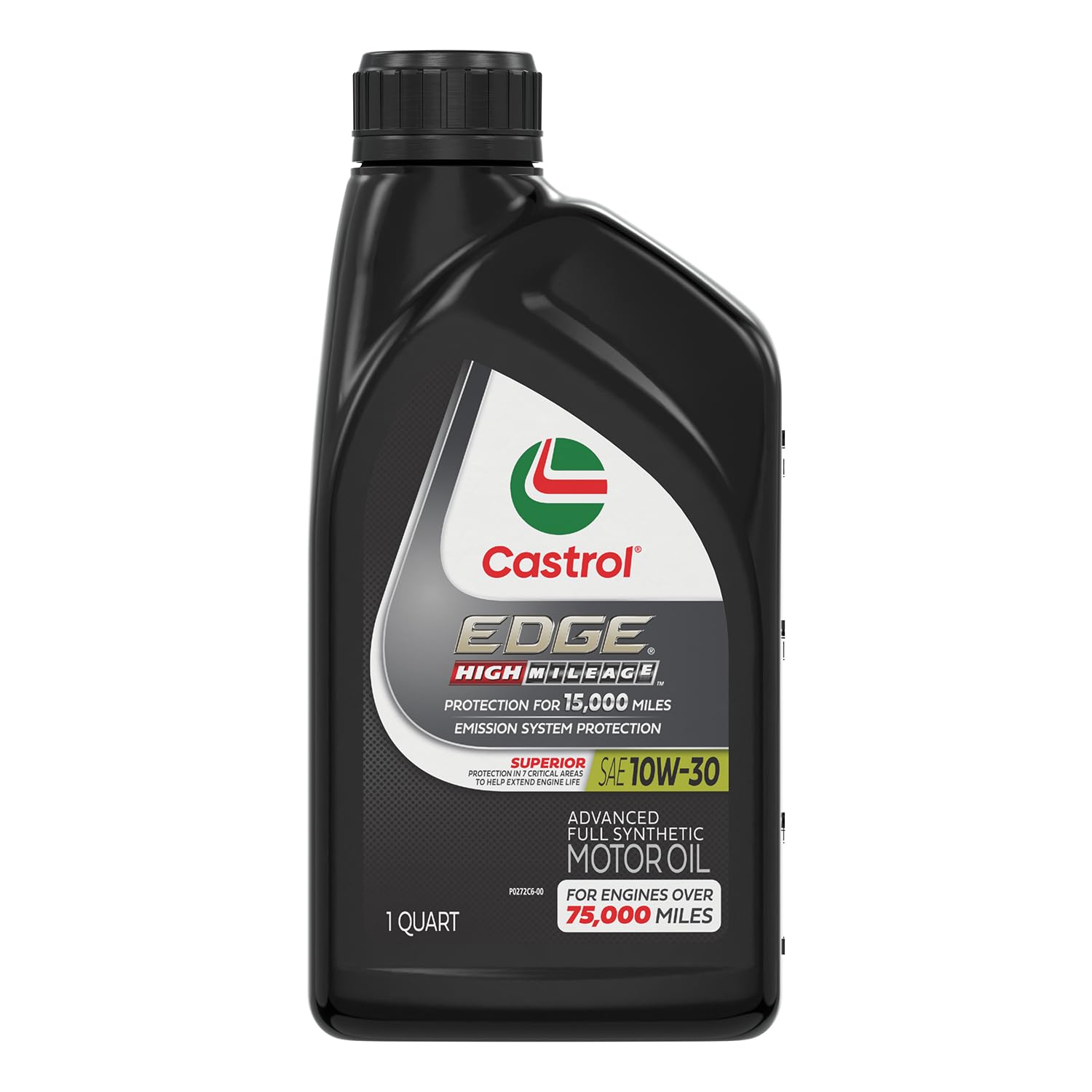 Castrol EDGE High Mileage 10W-30 Advanced Full Synthetic Motor Oil, 1 Quart