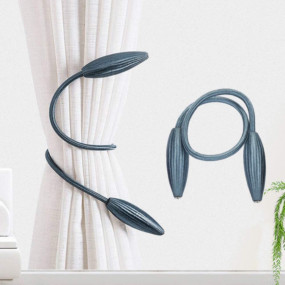Embrasses de Rideaux, 4 Pièces de Sangles de Rideau En Forme de Boucles de Support de Tissage de Rideau Pour La Décoration de Bureau À Domicile/Bleu