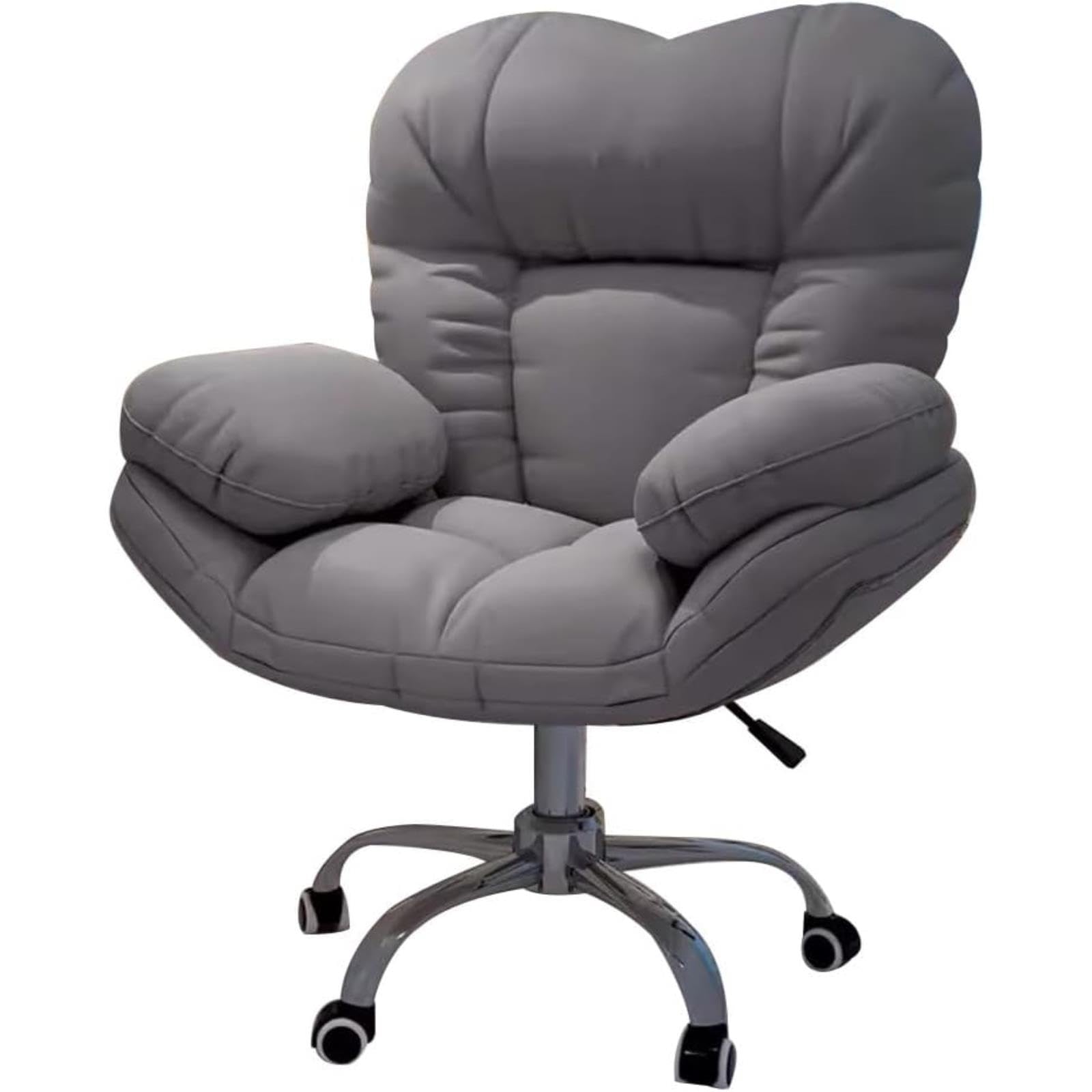 IvyLoutish Modern Gaming Office Chair, Adjustable Height Recliner with Armrests, 2 Reclining Positions, for Gaming, Reading, Dining & Home Use