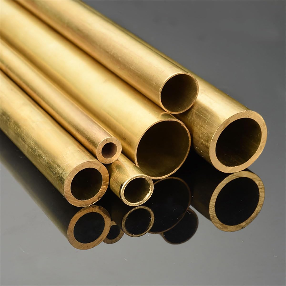 Messing-Rundrohre, Länge 500 mm, Außendurchmesser 35 mm, Wandstärke 1 mm – 3 mm, nahtlose Messing-Metallrohre, runde, hohle, gerade Rohre(35 * 3mm)