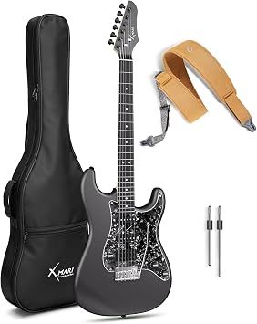 Enya XMARI Smart Electric Guitar with Built-in DSP Effects, 4 Presets, USB-C OTG Recording, Headphone Output, Custom Ceramic Pickups & Enya Magnetic Guitar Strap