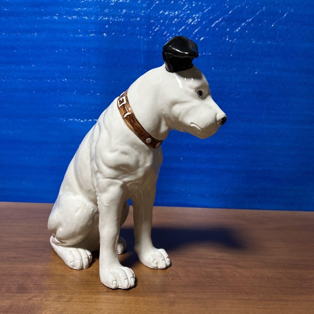 Amazon.co.jp: レトロ ビクター ニッパー犬 陶器置物 ②