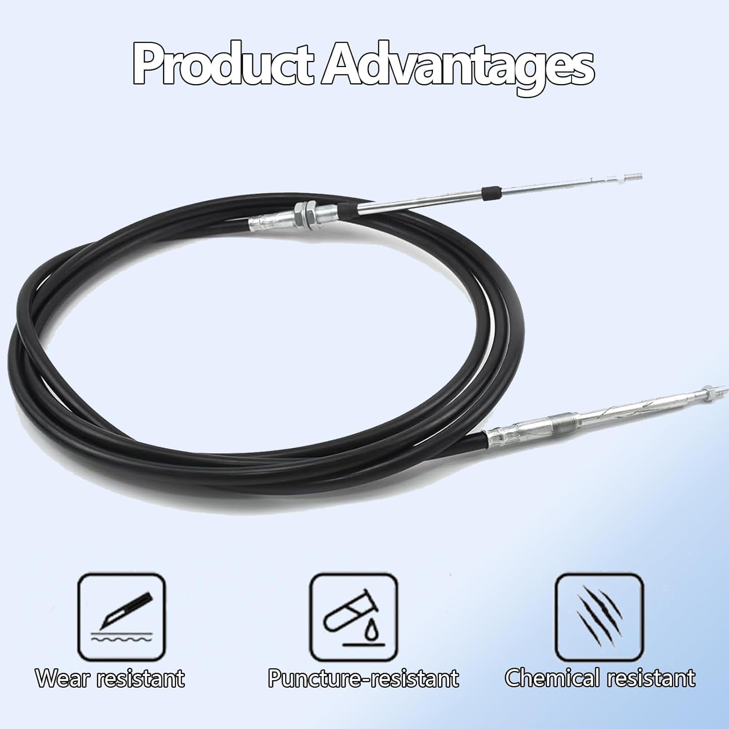 Reverse Cable Compatible with Sea Doo GTX 4-Tec DI RXT 2002 2003 2004 2005 2006 2007 2008 2009, Replace 277000948 268000039 268000030 268000020