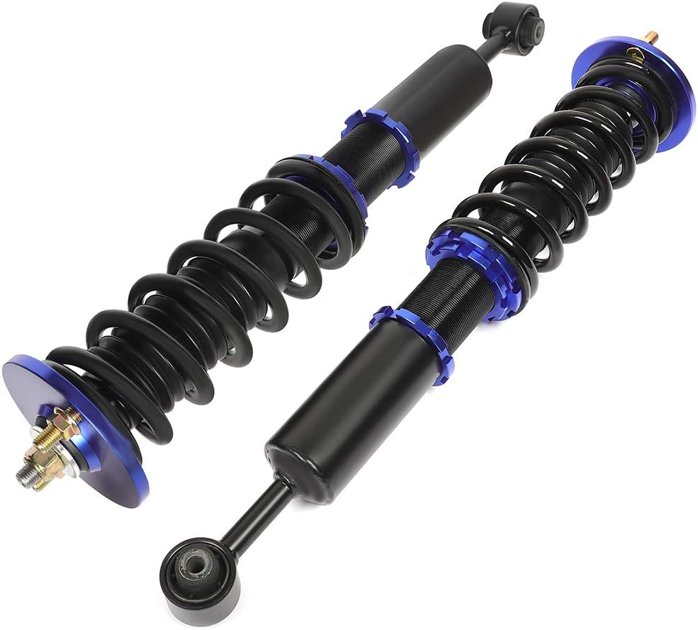 Adjustable Height Coilovers Struts Front And Rear Fit for 2001-2003 for Acura CL, 1999-2003 for Acura TL, 1998-2002 for Honda for Accord Coil Spring Over Shock (Set of 4) - Blue
