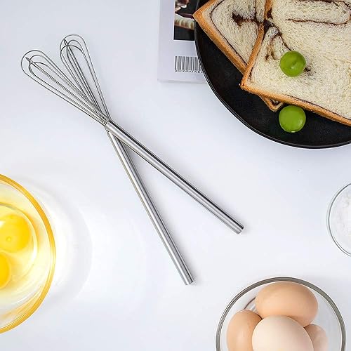 Miniatura 7 de Batidores, batidor pequeño, mini batidor, batidor de acero inoxidable, utensilios de cocina y cocina (1 unidad)..