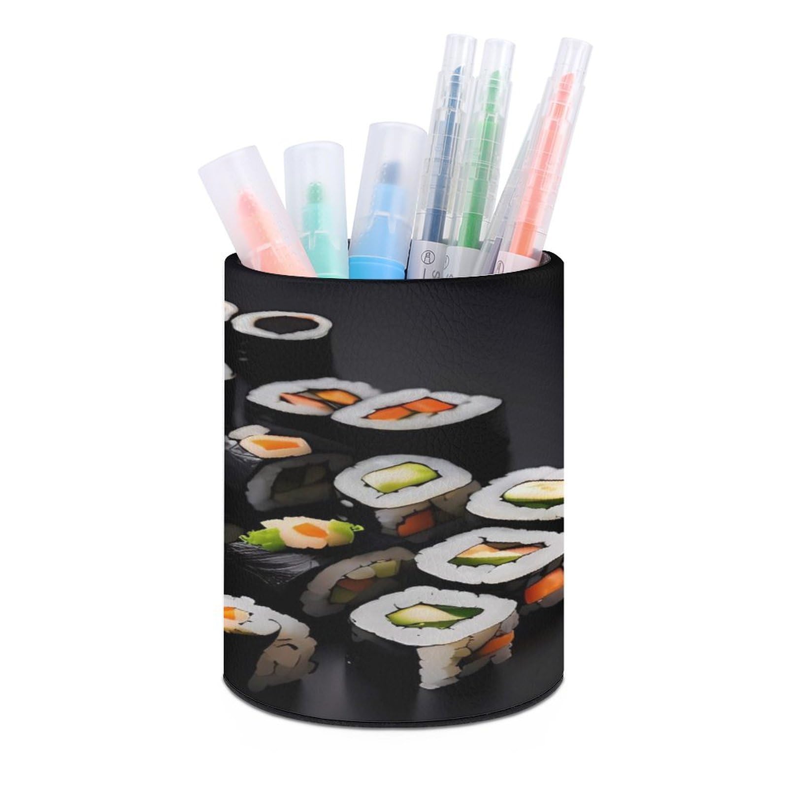 Porte-stylo rond noir pour organiser un bureau moderne et stylé à la maison