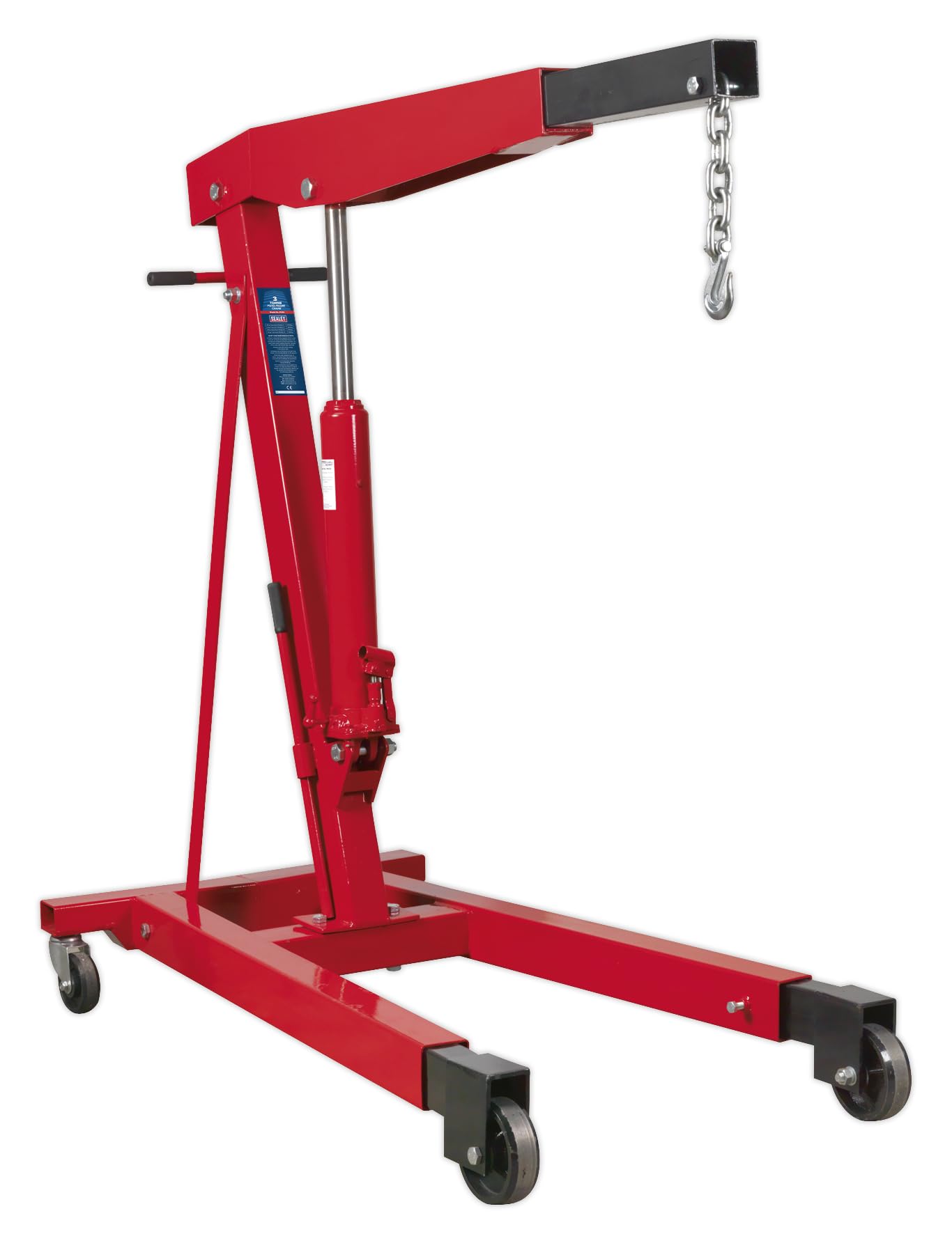 Sealey 3 Tonne Fixed Frame Engine Crane with Extendable Legs - PH30