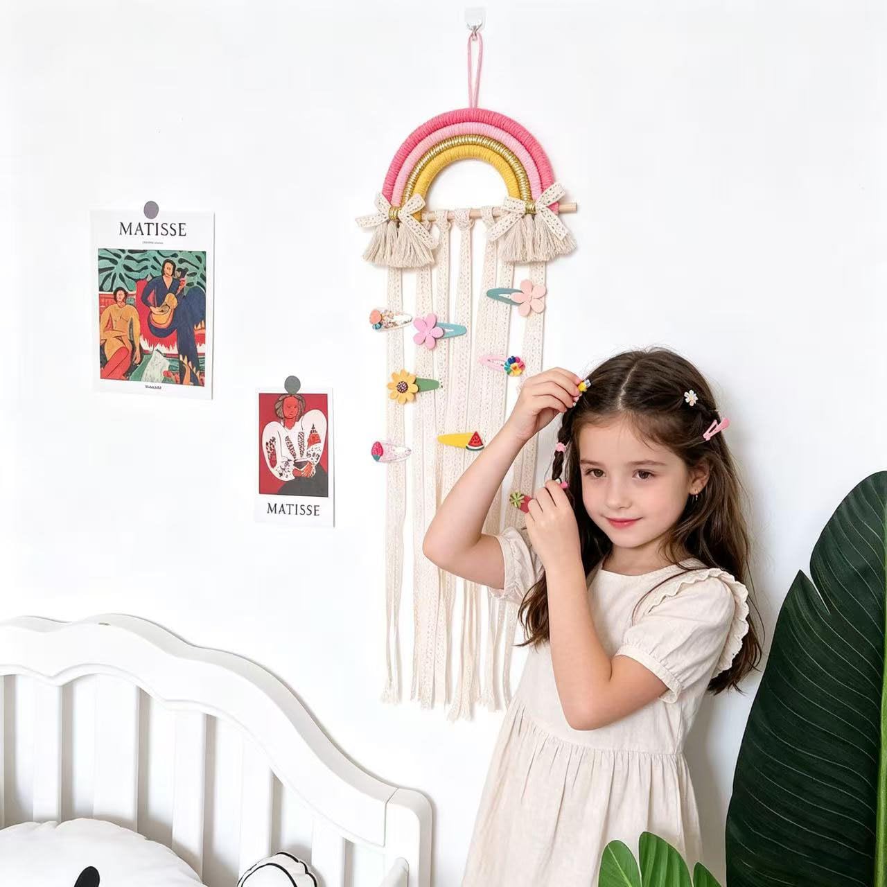 GOODCHANCEUK - Soporte para colgar en la pared de arco iris, diseño de arco iris, diseño de arco iris