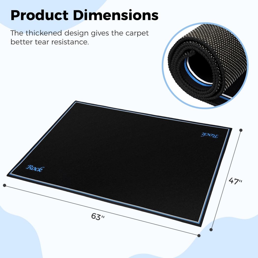 Tappeto per batteria, tappetino per batteria elettrica, tappeto insonorizzato, accessori per batteria elettrica, set di batterie jazz, regalo per batteristi, accessori per batteria, 119,4 x 160
