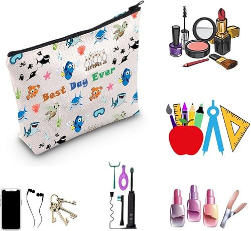 Miniatura 4 de Nemo Dory - Bolsa de maquillaje cosmética para los fans de Nemo Dory, Bolso Fish N