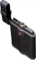 Poker Jet Maçarico para Charutos ZL-18A, Preto, Resistente ao Vento, Recarregável com Gás Butano, Design Ergonômico, 8,5 × 5 × 1,5 cm, Chama Ajustável