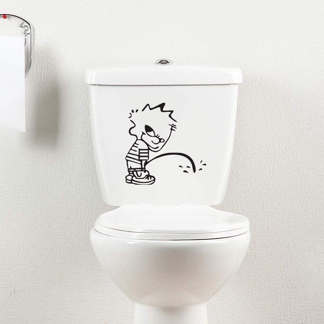 100yellow® Funny Theme Toilet Sticker (PVC; Medium Size; 10 X 8 Inch; Transparent) 2